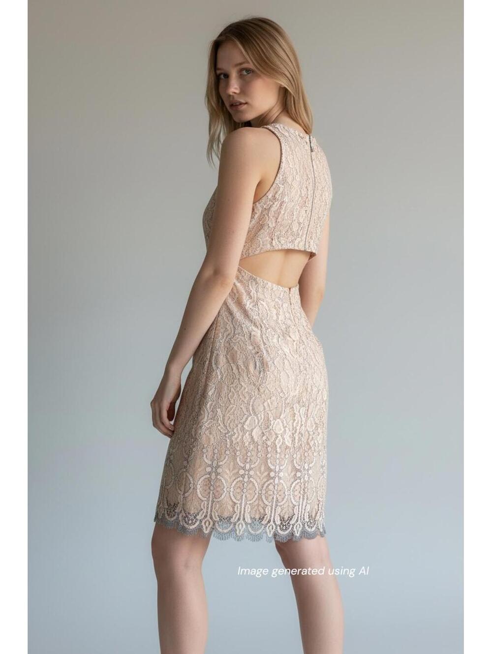 NBD x Revolve Lace Shift Mini Dress- Size Small